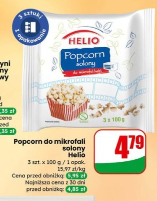 Popcorn do mikrofali solony Helio promocja w Dino