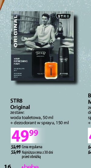 Zestaw w pudełku original: dezodorant 150 ml + woda toaletowa 50 ml Str8 zestaw promocja w Hebe