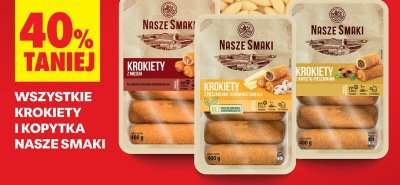 Krokiety z marką i pieczarkami Nasze Smaki promocja w Biedronka