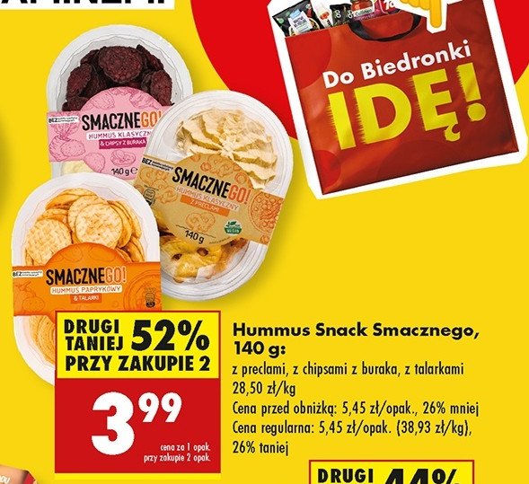 Hummus z preclami Smacznego! promocja