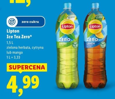 Herbata Ice Tea Zero promocja w Lidl