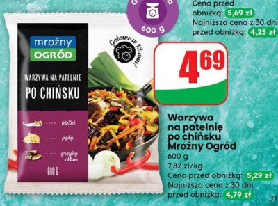 Warzywa na patelnię po chińsku Mroźny Ogród promocja w Dino