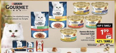 Karma dla kota Gourmet Gold promocja w Delikatesy Centrum