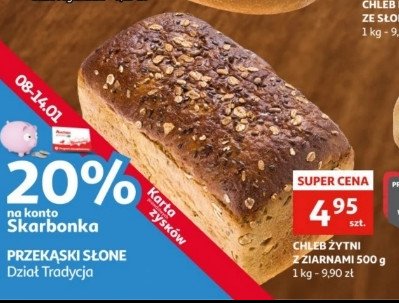 Chleb żytni z ziarnem promocja