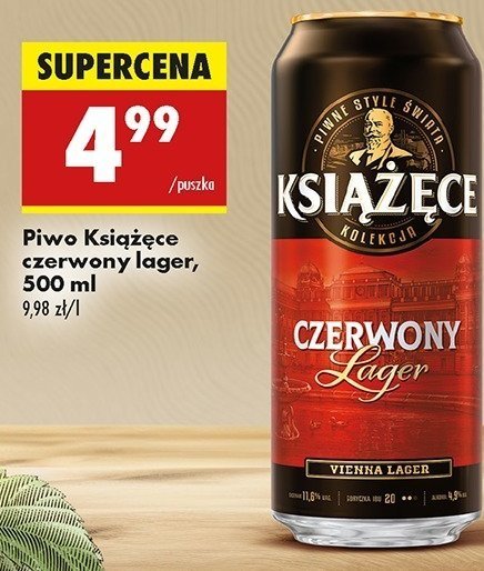 Piwo Książęce czerwony lager promocja