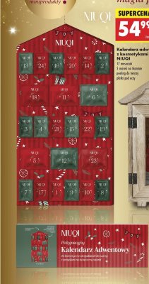 Kalendarz adwentowy z kosmetykami Niuqi promocja w Biedronka