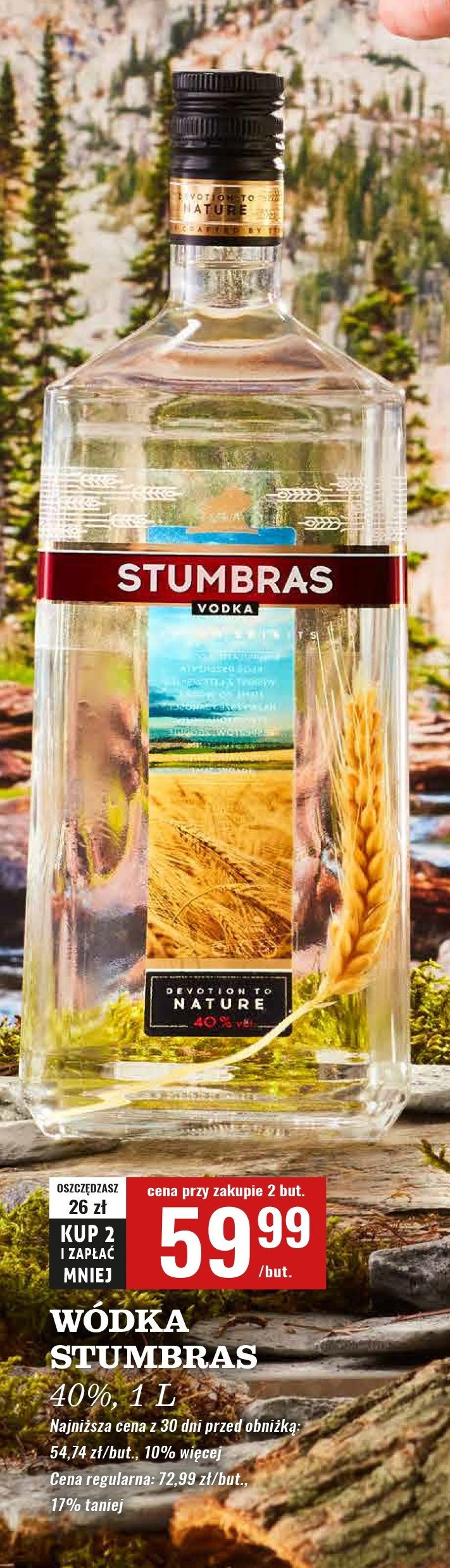 Wódka Stumbras centenary promocja w Biedronka