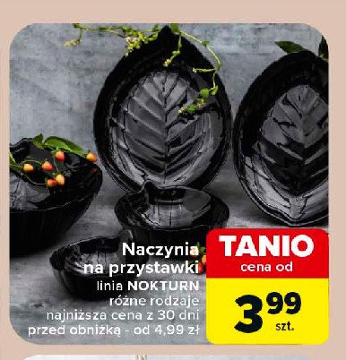 Naczynie na przystawki nokturn promocja w Carrefour