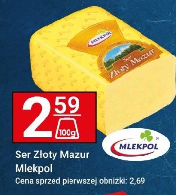 Ser Złoty Mazur - Mlekpol promocja w Hitpol