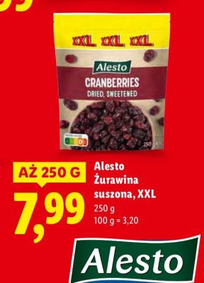 Żurawina suszona, XXL promocja w Lidl