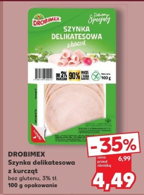 Szynka delikatesowa z kurcząt promocja w Kaufland
