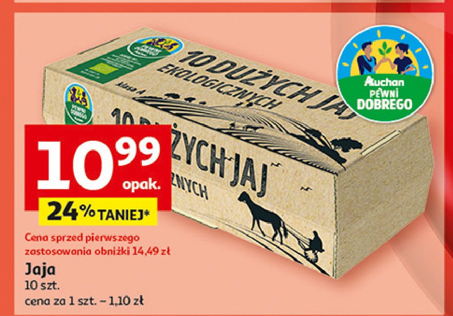 Jaja kl. l Auchan pewni dobrego promocja