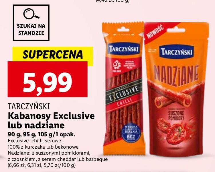 Kabanos z chilli Tarczyński kabanos exclusive promocja