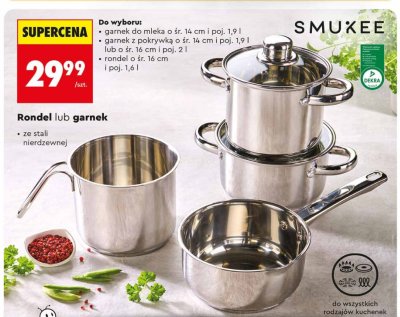 Garnek Smukee z pokrywką promocja w Biedronka