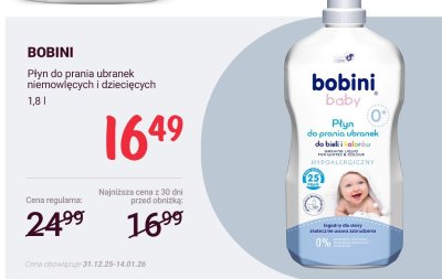 Płyn do prania ubranek niemowlęcych i dziecięcych 1,8l promocja w Rossmann