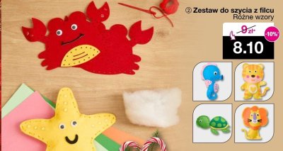 Zestaw do szycia z filcu Różne wzory promocja w Woolworth