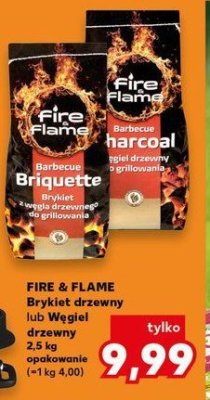 Brykiet drzewny Fire & flame promocja