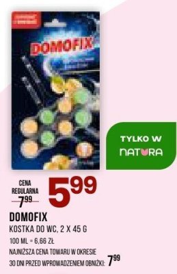 Kostka do WC DOMOFIX promocja w Drogerie Natura
