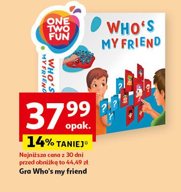 Gra who's my friend One two fun promocja