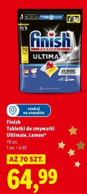 Tabletki do zmywarki Finish Lemon promocja w Lidl