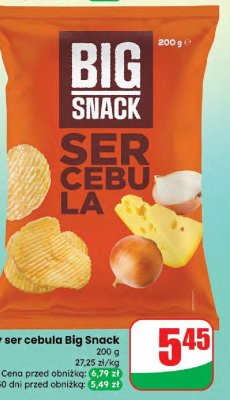 Chipsy ser cebula  promocja w Dino