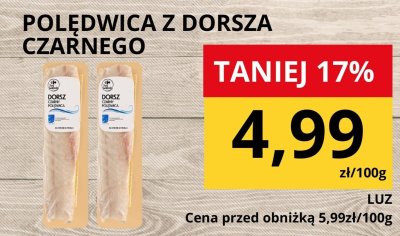 Polędwica z dorsza czarnego promocja w Supeco