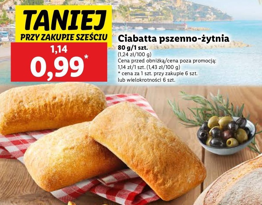 Ciabatta pszenno-żytnia promocja