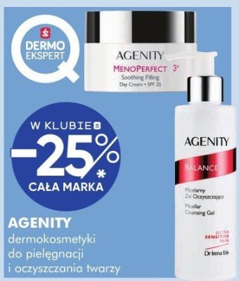 AGENITY dermokosmetyki do pielęgnacji i oczyszczania twarzy promocja w Super-Pharm