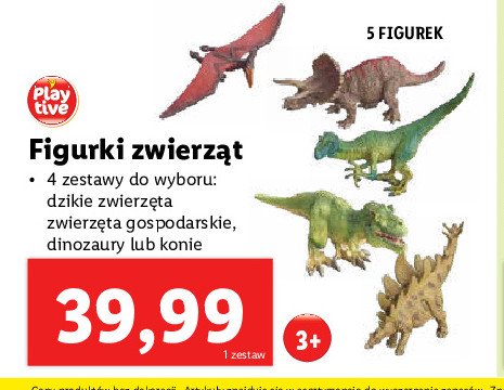 Zestaw figurek - dinozaury Playtive promocja