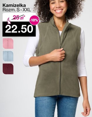 Kamizelka Rozm. S-XXL promocja w Woolworth