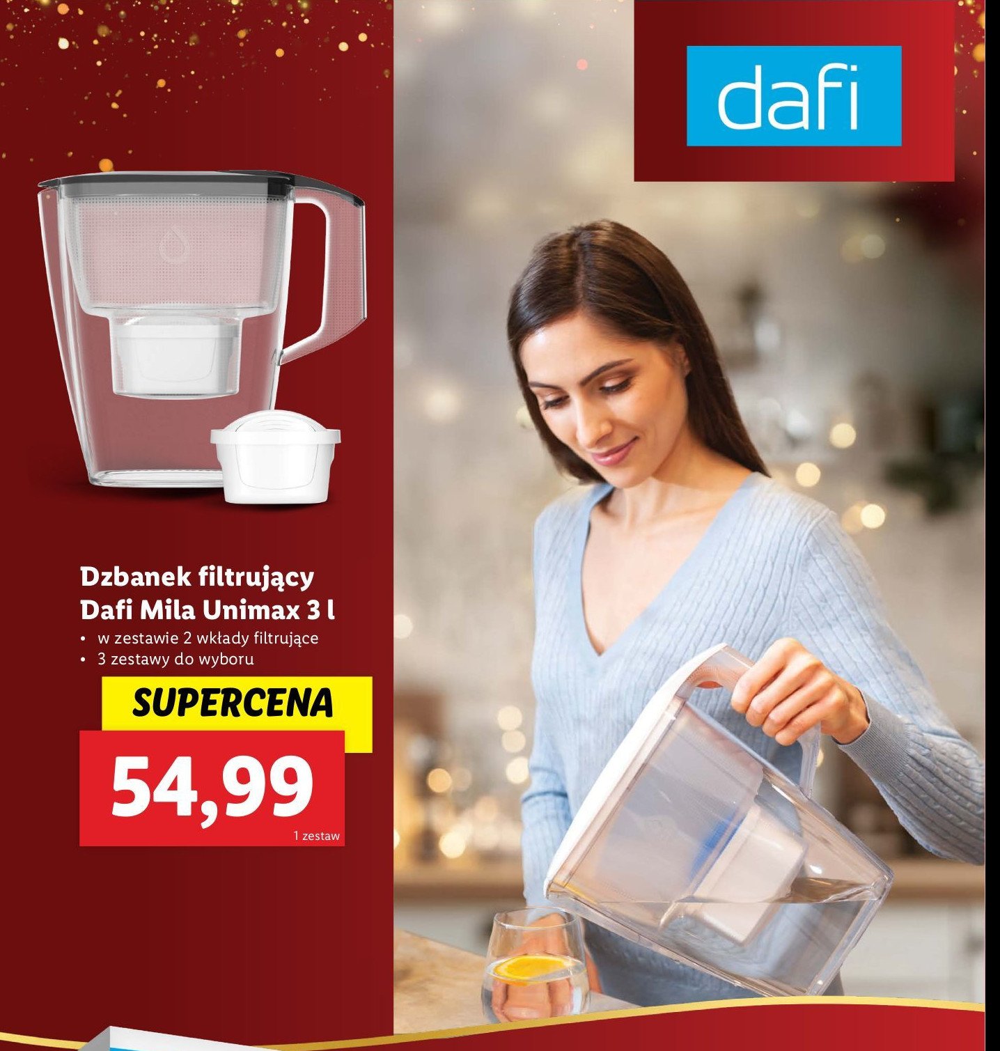 Dzbanek mila unimax 3l + 2 wkłady Dafi promocja