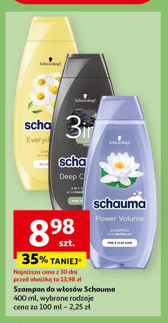 Szampon z ekstraktem z rumianku Schauma every day promocja w Auchan