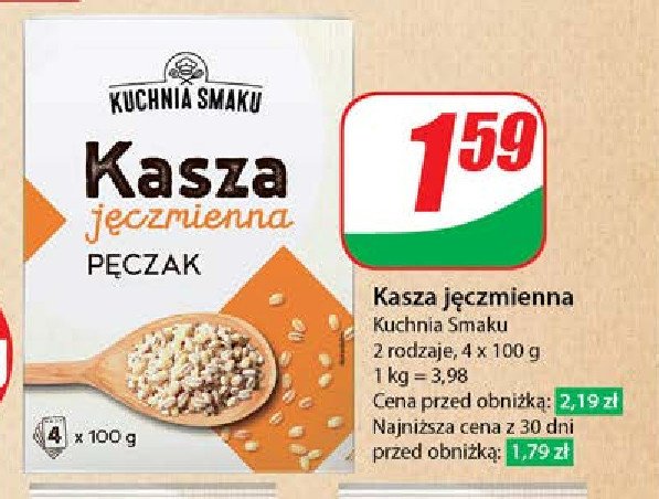 Kasza jęczmienna pęczak Kuchnia smaku promocja