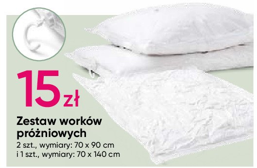 Worek próżniowy z haczykiem do zawieszenia 70 x 90 cm promocja