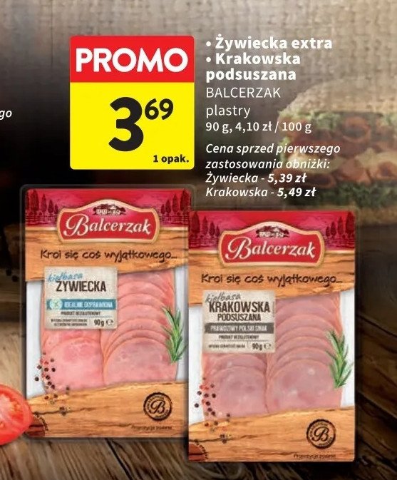 Kiełbasa żywiecka ekstra Balcerzak promocja