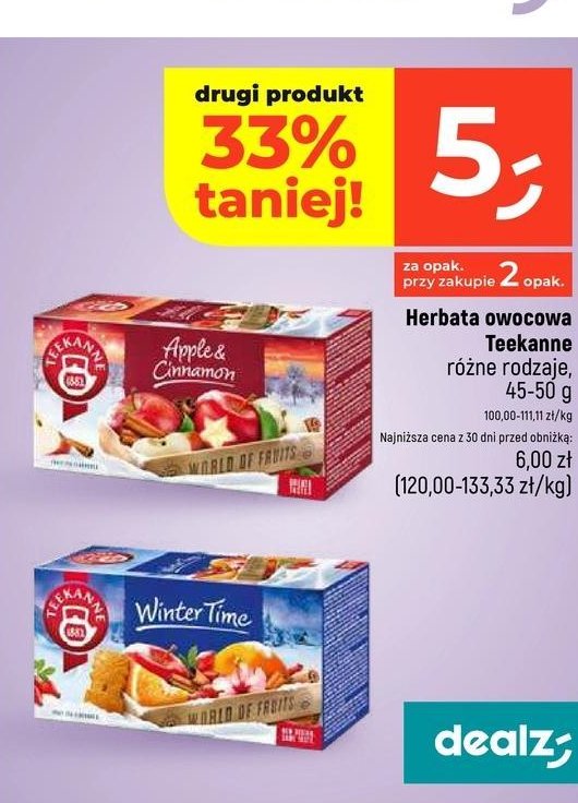 Herbata winter time Teekanne world of fruits promocja