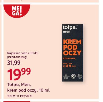 Krem-żel pod oczy Tołpa dermo men promocja w Rossmann