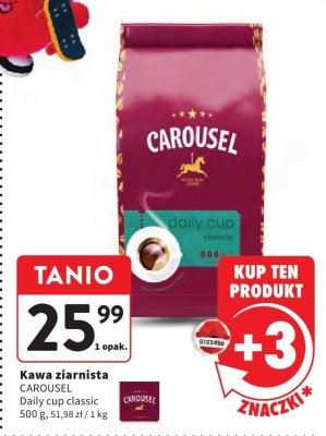 Kawa ziarnista CAROUSEL Daily cup classic promocja w Intermarche