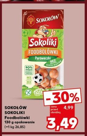 Parówki foodbolówki Sokołów sokoliki promocja