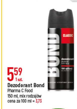 Dezodorant Bond classic promocja