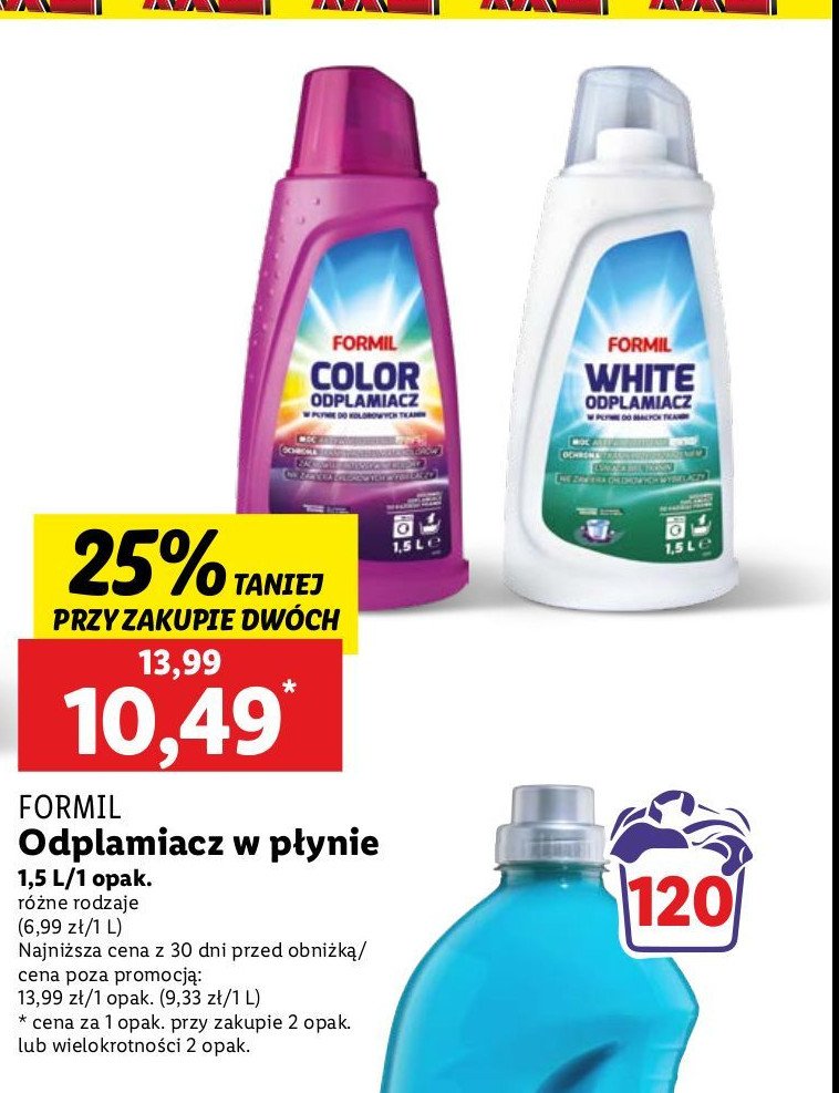 Odplamiacz w żelu white Formil promocja w Lidl