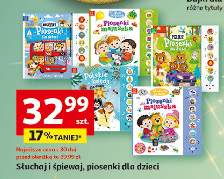 Piosenki dla dzieci promocja w Auchan