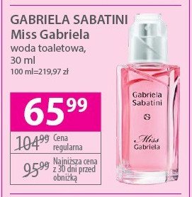 Woda toaletowa GABRIELA SABATINI MISS GABRIELA promocja
