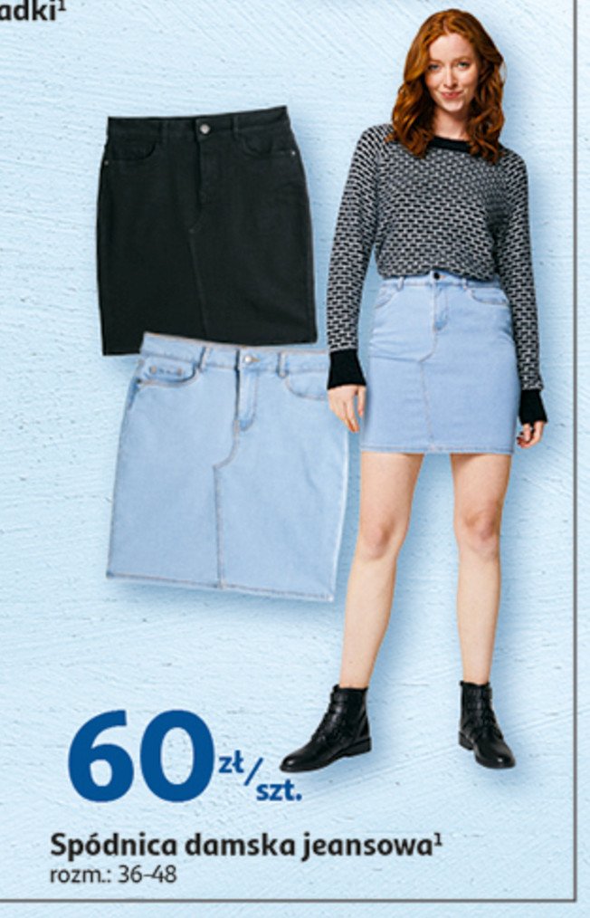 Spódnica jeansowa 36-48 Auchan inextenso promocja