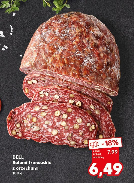 Salami francuskie z orzechami Bell polska promocja