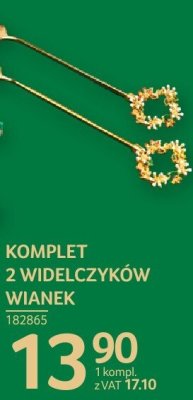 Komplet 2 widelczyków wianek promocja w Selgros