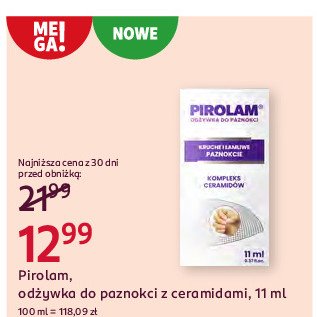 Odżywka do paznokci z ceramidami Pirolam promocja w Rossmann