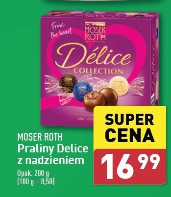 Praliny delice collection Moser roth promocja w Aldi