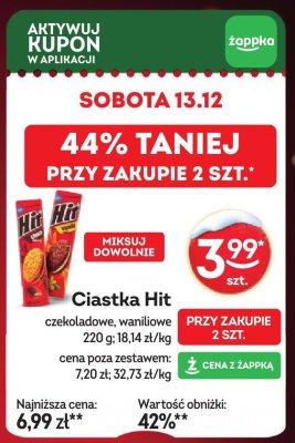 Ciastka Hit czekoladowe promocja w Żabka