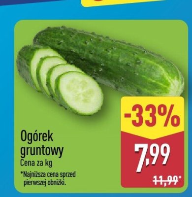 Ogórek gruntowy polska promocja w Aldi